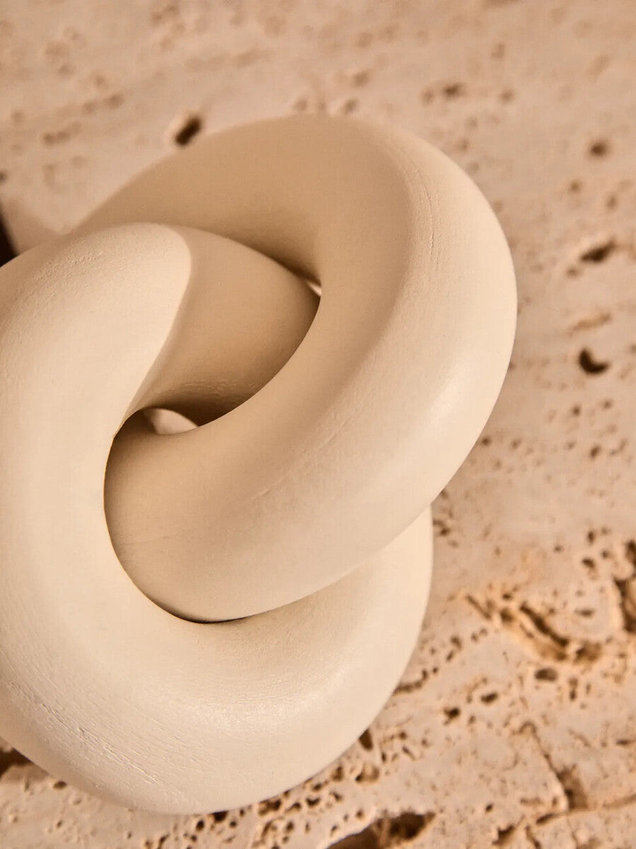 White Wood Small Knot Decor | Cato
