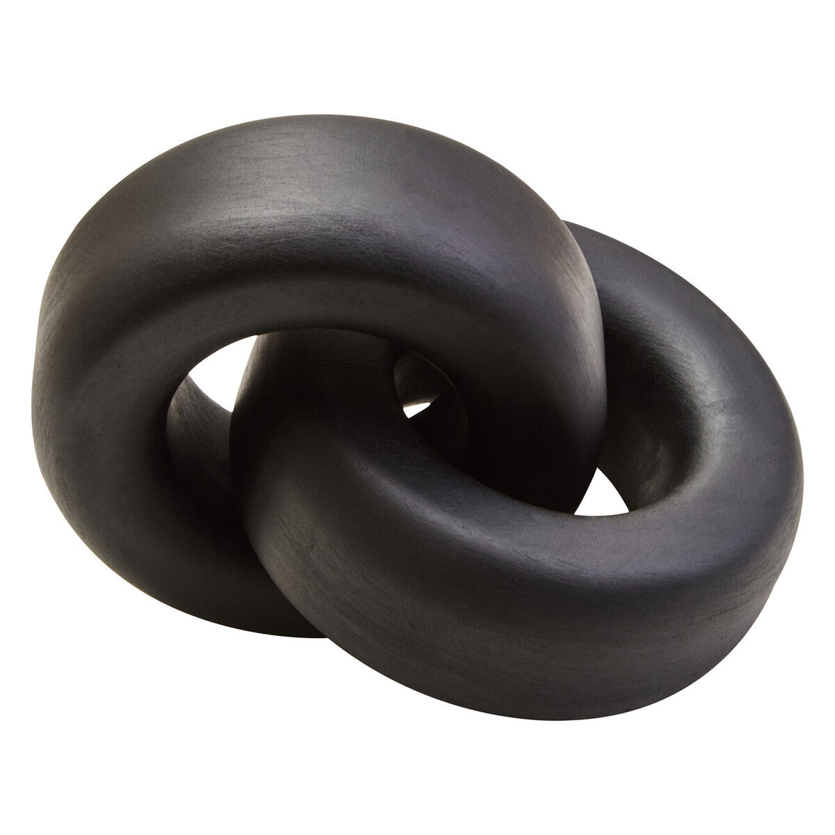 Cato Black Wood Large Knot Decor