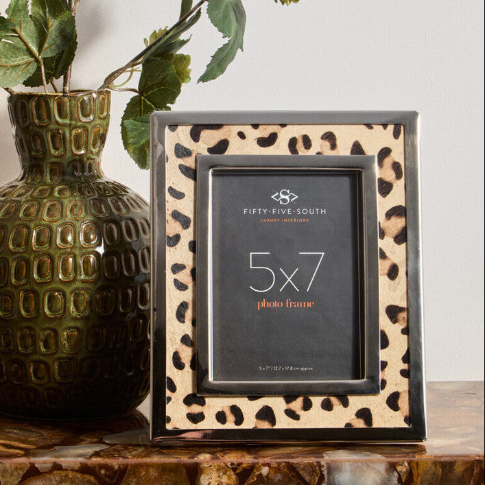 5 X 7 Leopard Design Photo Frame | Kensington Townhouse