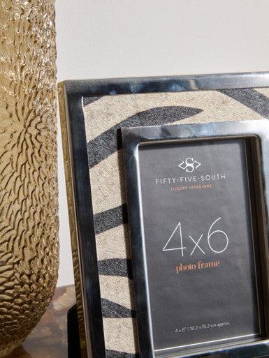 4in x 6in Zebra Design Photo Frame | Kensington Townhouse