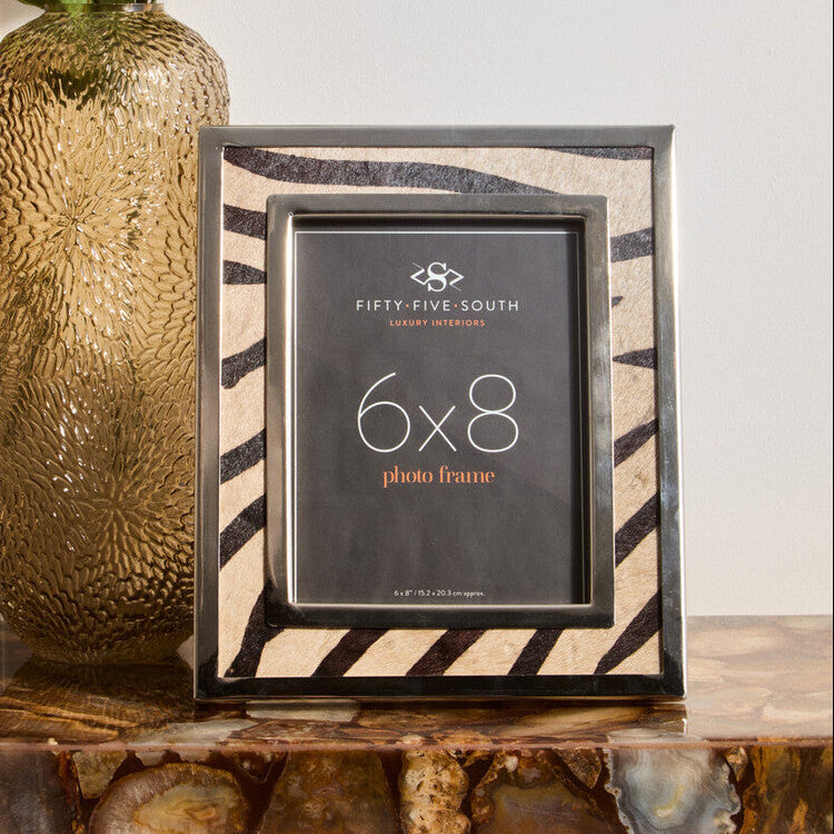 6in x 8in Zebra Design Photo Frame | Kensington Townhouse