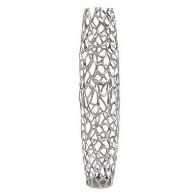 Prato Large Silver Finish Vase