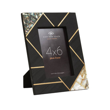 4In X 6In Mother of Pearl and Gold Inlay Small Photo Frame | Oriana