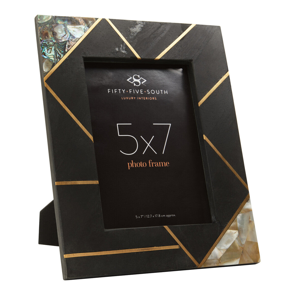 5In X 7In Mother of Pearl and Gold Inlay Large Photo Frame | Oriana
