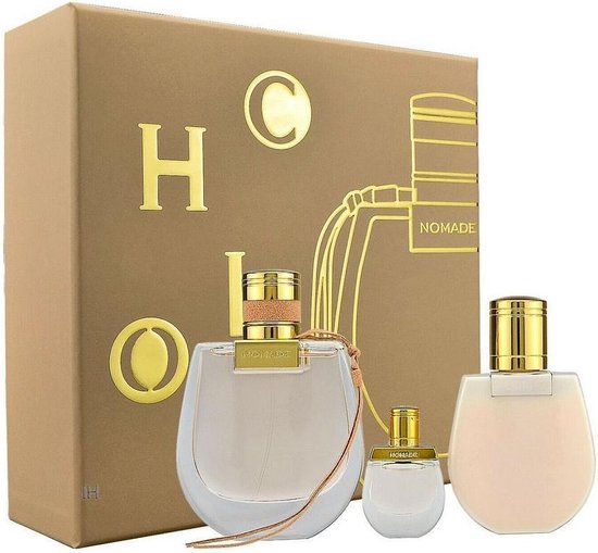 Chloé Nomade Gift Set 75ml EDP + 5ml EDP + 100ml Body Lotion