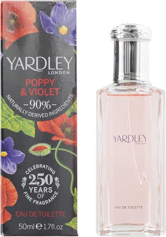 Yardley Poppy & Violet Eau de Toilette 50ml Spray