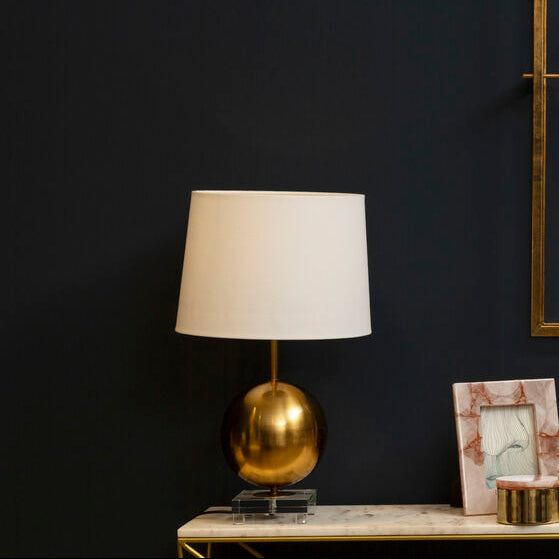 Zena Gold Sphere Table Lamp