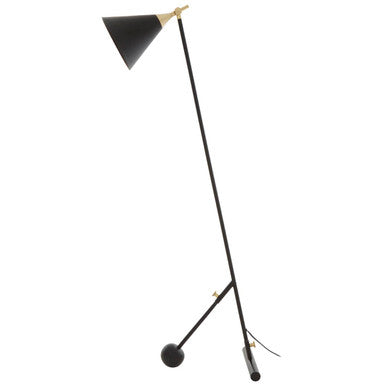 Mano Black and Gold Floor Lamp