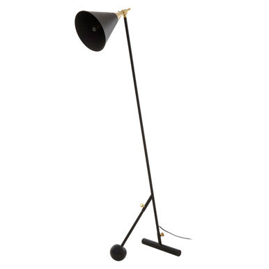 Mano Black and Gold Floor Lamp