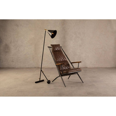 Mano Black and Gold Floor Lamp