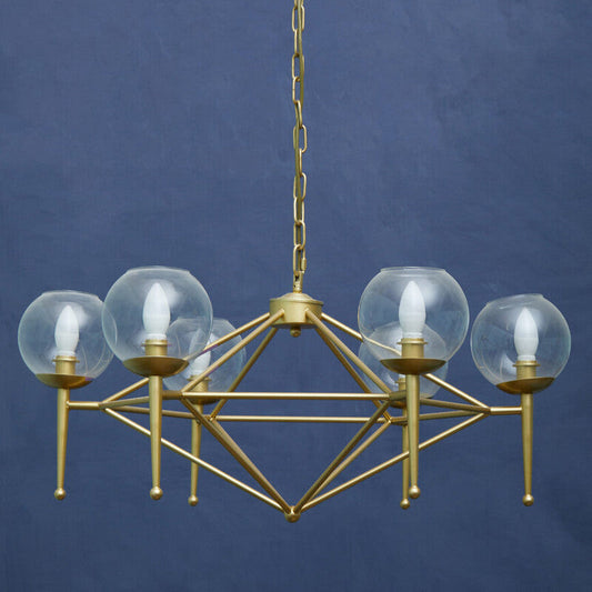 6 Bulb Geo Pendant Light | Abira