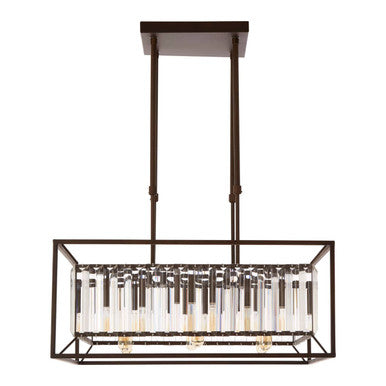 Akiko 6 Bulb Dark Bronze Ceiling Light