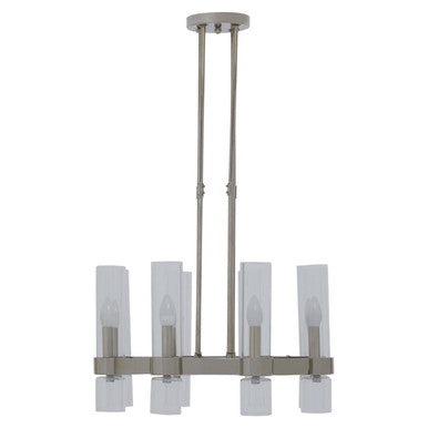 Alexis 8 Light Nickel Finish Ceiling Light