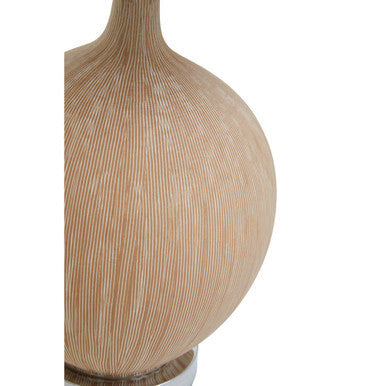 Elina Ceramic Table Lamp with Grey Shade