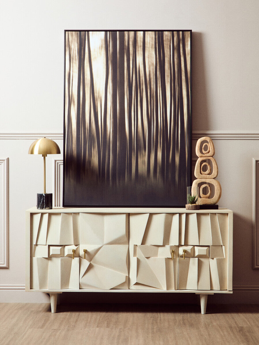 Marmo Black Marble Table Lamp With White Shade