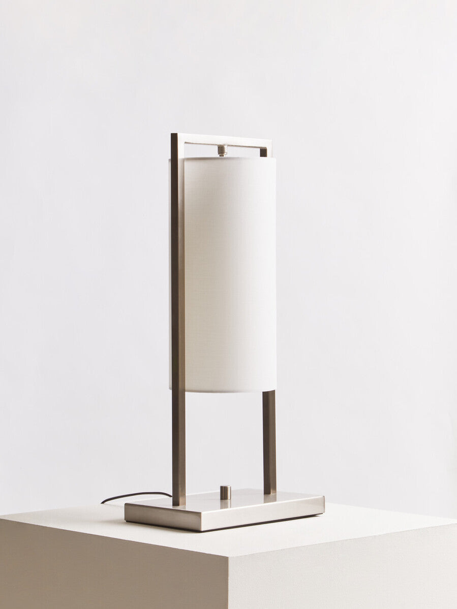 Atkins Nickel Finish Table Lamp