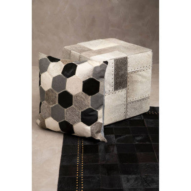 Bosie Safira Black And White And Grey Cushion Cover