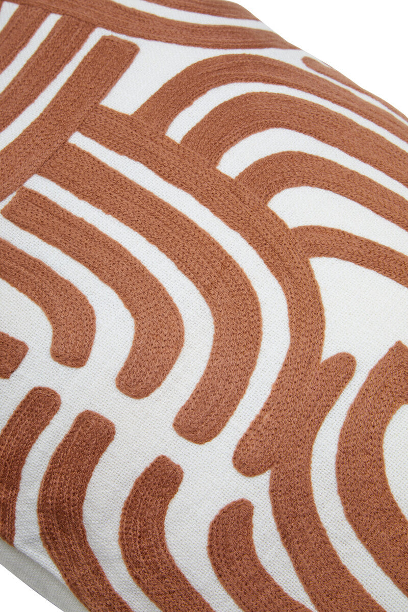Bosie Ozella Natural and Terracotta Cushion