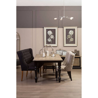Aura Medium Silver Finish Candle Holder