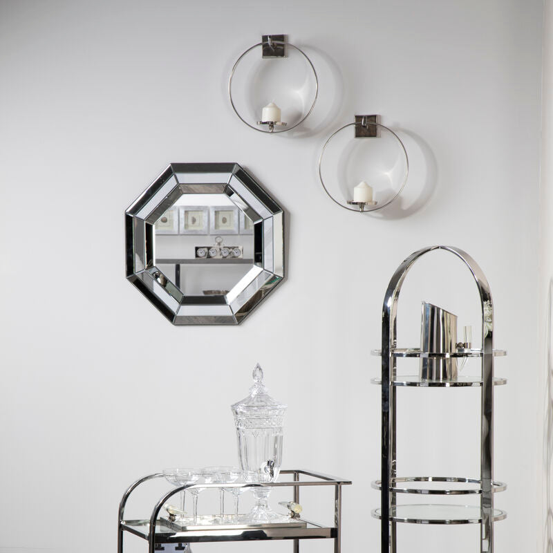 Cirqua Silver Finish Wall Sconce