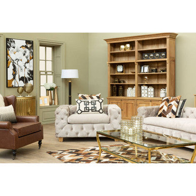 Astratto Floral and Metallic Wall Art
