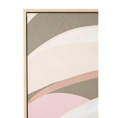Astratto Canvas Leaf Design Wall Art