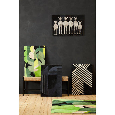 Safira Black And White Abstract Wall Art