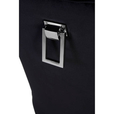 Kensington Townhouse Black Buttoned Dining Chair with Antique Legs