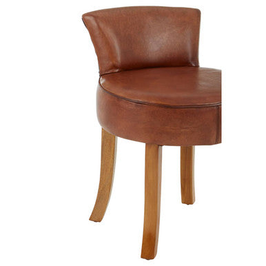 Kendari Small Brown Leather Chair