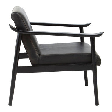 Kendari Black Leather Chair