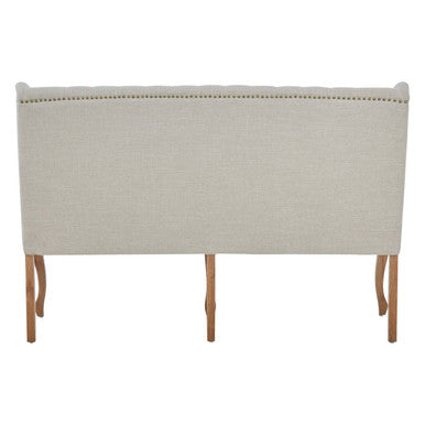 Harrison 2 Seat Natural Linen Bench