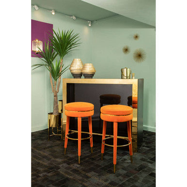 Piermount Small Gold Finish Planter