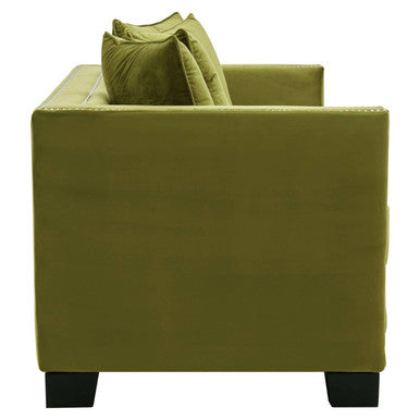 2 Seater Moss Velvet Sofa, Sofia