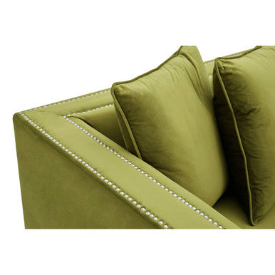 2 Seater Moss Velvet Sofa, Sofia