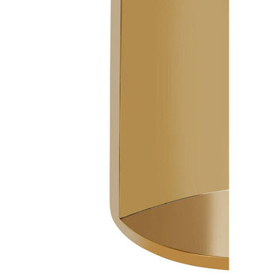 White Marble Effect Round Side Table with Gold Finish Metallic Base, Carlox