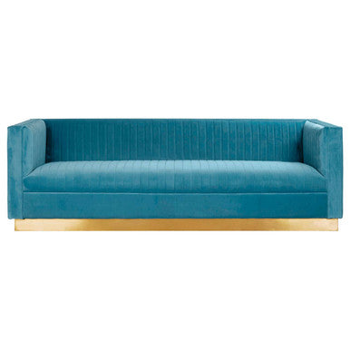 3 Seater Light Blue Sofa, Opal