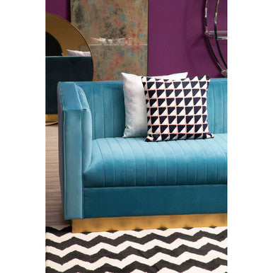 3 Seater Light Blue Sofa, Opal