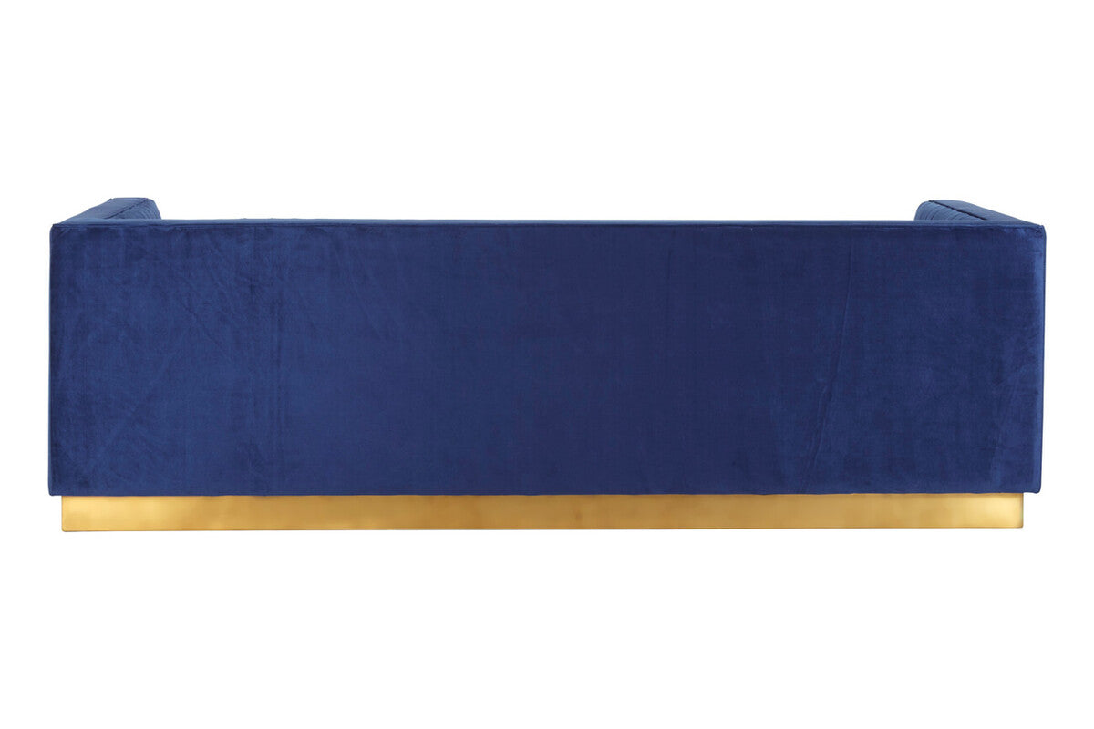 3 Seater Deep Blue Sofa, Opal
