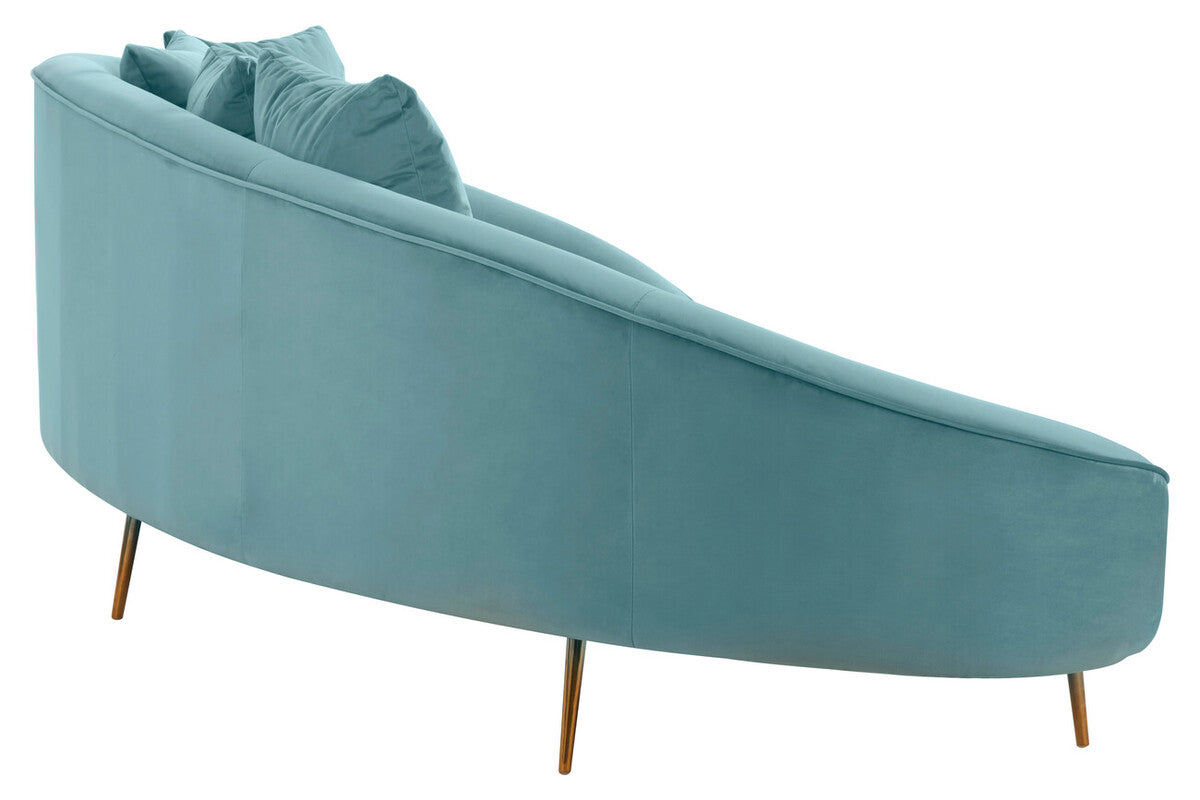 4 Seater Light Turquoise Sofa, Osdin