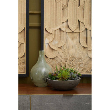 Dark Brown Shagreen Top Console Table with Two Storage Drawers and Gold Finish Iron Frame, Kempton