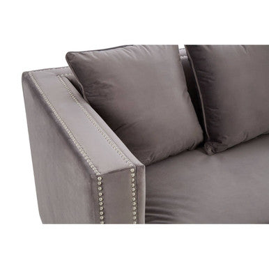 3 Seater Viola Grey Sofa, Sofia