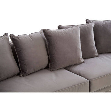 3 Seater Viola Grey Sofa, Sofia