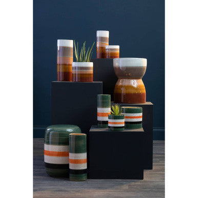 Sorrell Multicoloured Ceramic Table And Stool