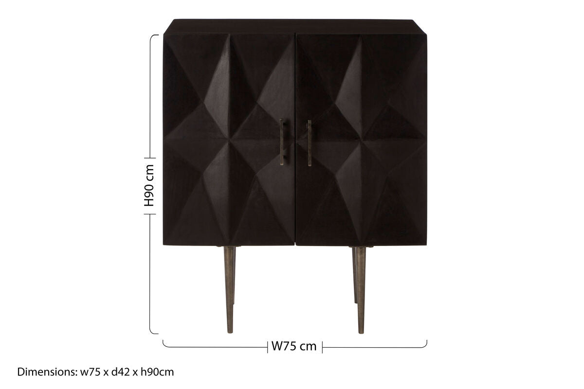 Sabari Two Door Mango Wood Cabinet