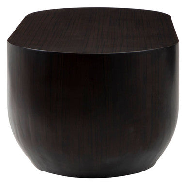 Gabelle Oval Ebony Bamboo Coffee Table