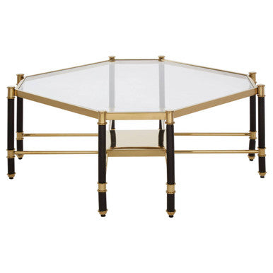 Allessi Silver Metal and  Side Table with Black Legs