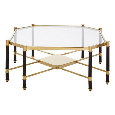 Allessi Silver Metal and  Side Table with Black Legs