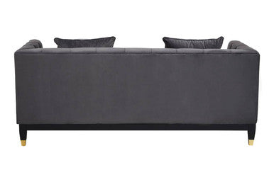 2 Seater Viola Pirate Grey Fabric Sofa, Sefira
