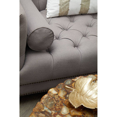 3 Seater Grey Fabric Sofa, Surina