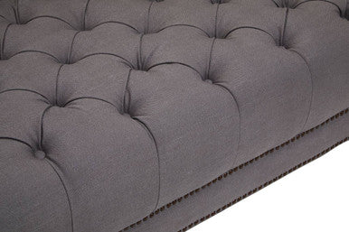 3 Seater Grey Fabric Sofa, Surina